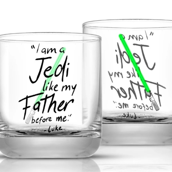 Disney Star Wars Luke Skywalker Drinking Glasses By Joyjolt - Picture 3 of 3